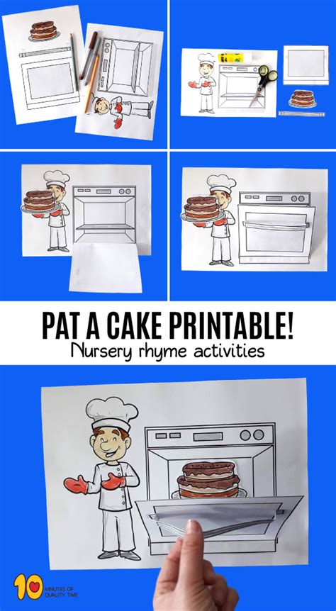 Pat a cake printable nursery rhyme activities – Artofit