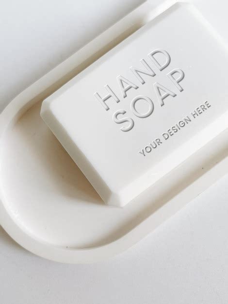 Premium Psd Psd Embossed Soap Bar Mockup