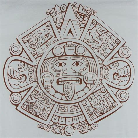 Aztec Calendar Drawing at PaintingValley.com | Explore collection of ...