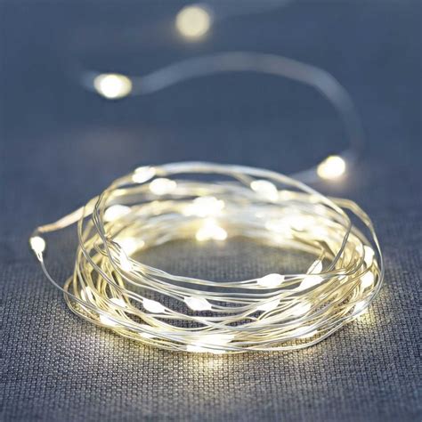 Mainstays Battery Operated Indoor 50 Count Led Warm White Wire Lights