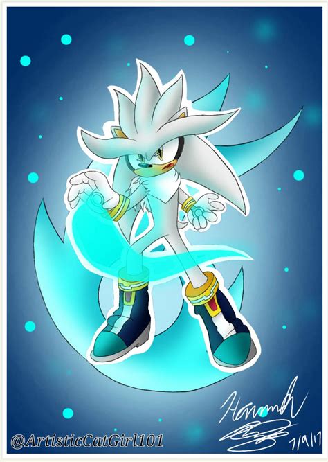 Silver The Hedgehog Fan Art by ArtisticCatGirl101 on DeviantArt