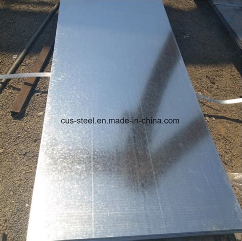 Hot Dipped Zinc Coated Steel Plate Galvanized Flat Steel Sheet China