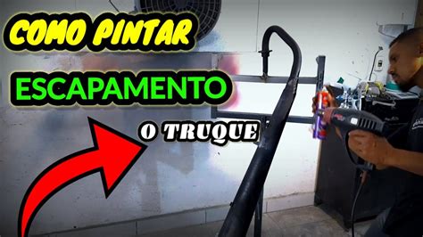 PINTURA AUTOMOTIVA COMO PINTAR ESCAPAMENTO DE MOTO SPRAY DE ALTA