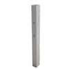 Aluminum Silver Gray Powder Coated Mailbox Post With Spira EZ Mount