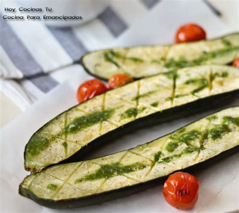 Hoy Cocinas Tú Calabacines Al Horno Con Aceite De Perejil