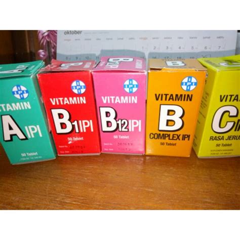 Jual Vitamin Ipi A B B B Complex C Sepaket Isi Tablet Shopee