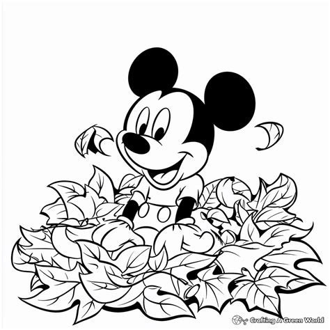 Disney Fall Coloring Pages - Free & Printable!