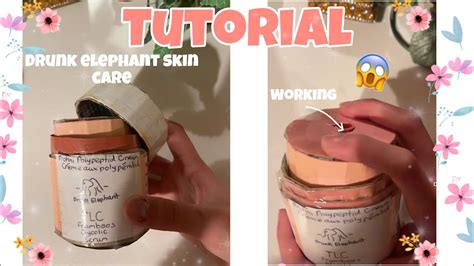 Tutorial On The Cardboard Drunk Elephant Skincare Youtube