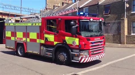 Fire Kent Fire Rescue Service Margate Turnout R Youtube