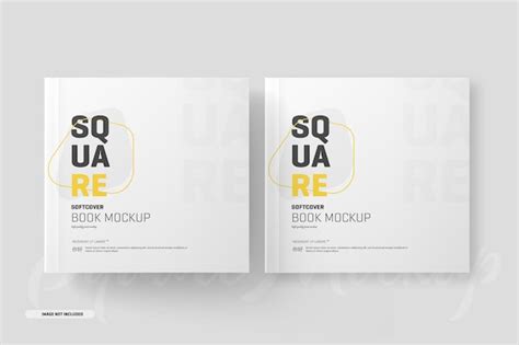 Premium Psd Square Softcover Book Mockup