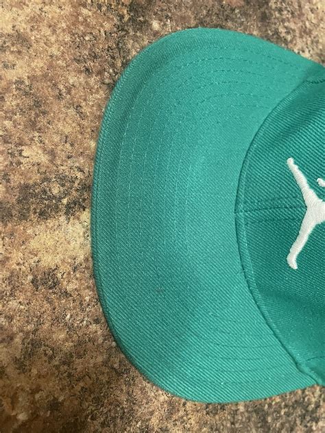 Air Jordan Green Hunter Green Baseball Hat Size 7 Jumpman Hat Fitted