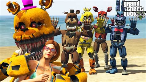 Gta 5 Mods Nightmare Animatronics Mod Gta 5 Five Nights At Freddys