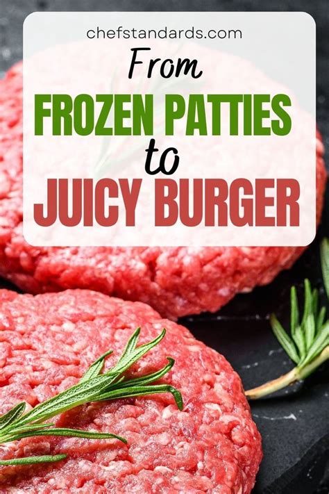 How to cook frozen hamburger patties to make one freshly delicious and juicy hamburger that will ...