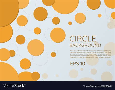 Circle background modern round style shape Vector Image