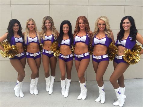 Minnesota Vikings Cheerleaders New Summer Uniform - DaftSex HD