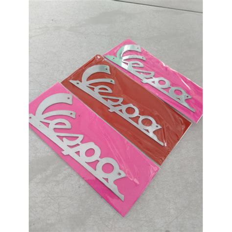 Jual Stiker Tulisan Logo Vespa Emblem Latin Vespa Kota Medan Jaya