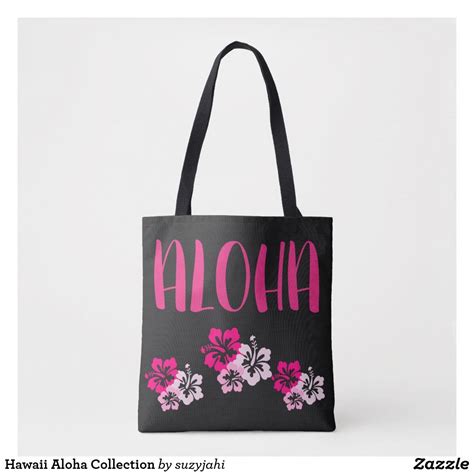 Hawaii Aloha Collection Tote Bag Zazzle Printed Tote Bags Tote