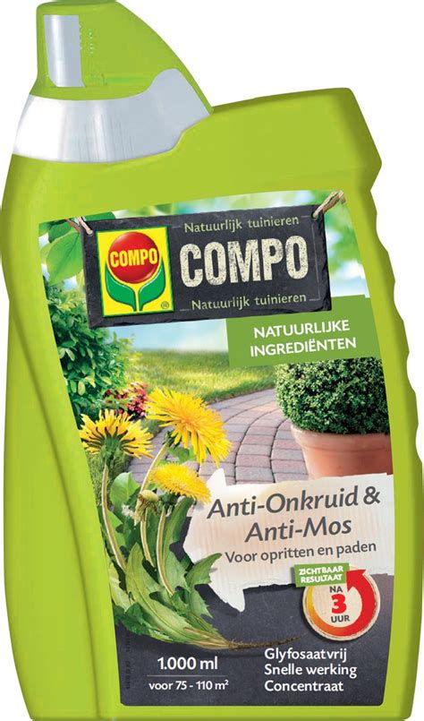 Compo Anti Onkruid Anti Mos Opritten Paden Natuurlijke