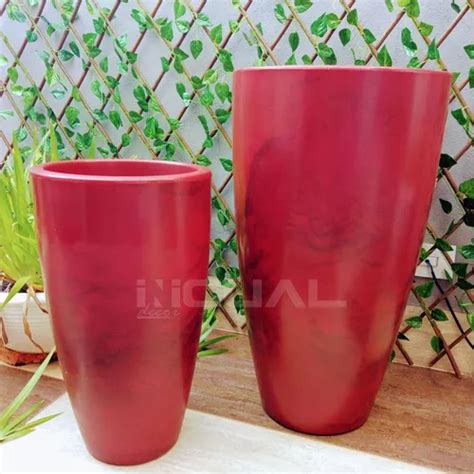 Vaso Para Plantas Verona Antique Vermelho 53 70cm Vasart Parcelamento