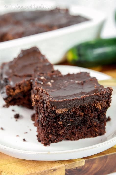 Zucchini Brownie With Chocolate Frosting The Soccer Mom Blog