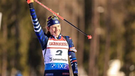 Biathlon Lenzerheide Incroyable Tripl De Justine Braisaz Bouchet