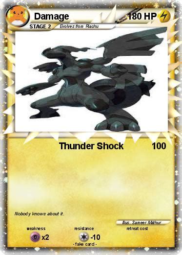 Pokémon Damage 9 9 - Thunder Shock - My Pokemon Card