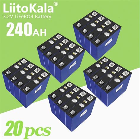 20 St Cke Liitokala 3 2 V Lifepo4 Prismatische Zelle 3 2 V 240ah