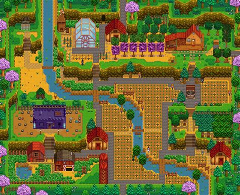 Stardew Valley Mountain Farm Layout