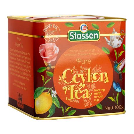 STASSEN Pure Ceylon Tea Tin Puszka 100 G Basilur Tea Sklep