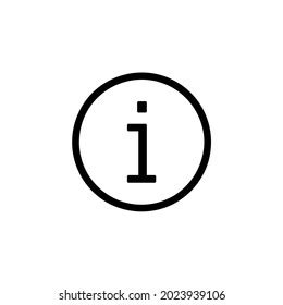 Information Icon Flat Pictogram Web Line Stock Vector Royalty Free