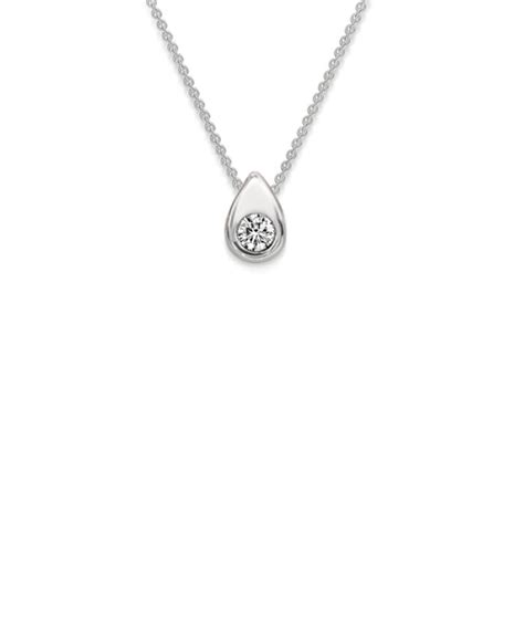 Diamond Teardrop Pendant Ct White Gold Phillip Stoner The Jeweller