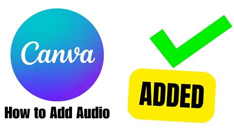 How To Add Audio In Canva WORKS NOW YouTube