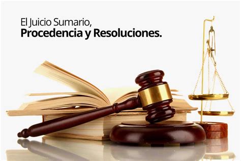 EL JUICIO SUMARIO PROCEDENCIA Y RESOLUCIONES MisKuentas MisKuentas