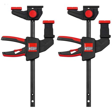 Bessey 6 In Tracksaw Clamp With 2 38 In Throat Depth 2 Pack Ezr