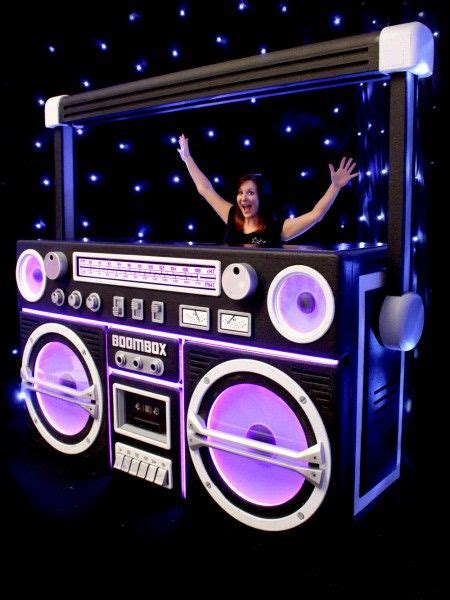 Giant Boombox Prop With Lights Black Eph Creative Event Prop Hire