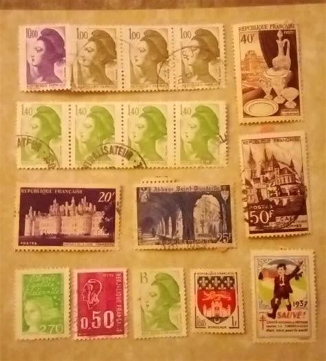 Collection De Timbres Postes Anciens Republique Fran Aise Neuf Obl