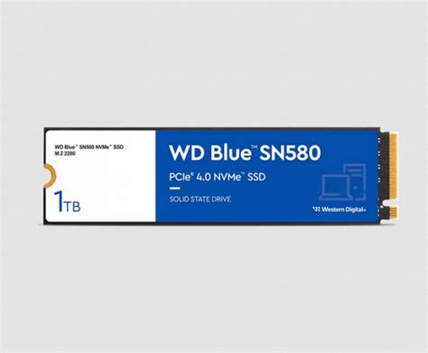 Ssd Western Digital Blue Sn580 1tb M 2 Pc Zegucom Cómputo