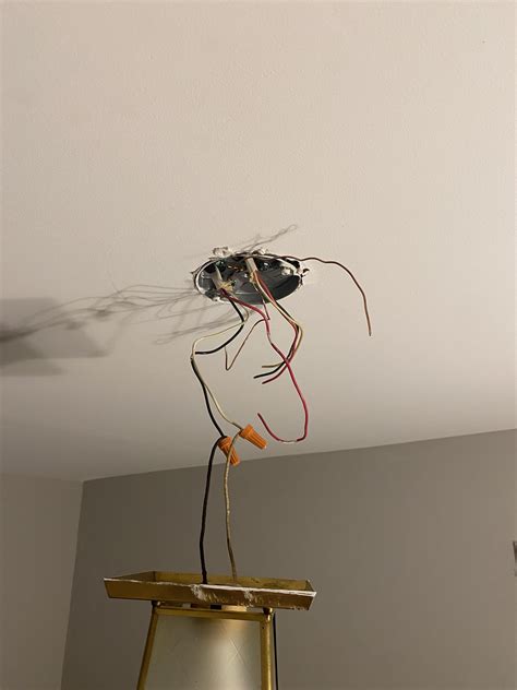Excess wire too bulky to mount light fixture : r/AskElectricians