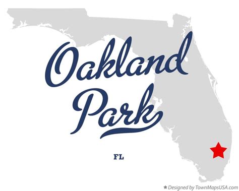 Map of Oakland Park, FL, Florida