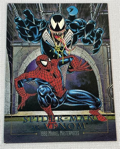 Lot 1992 Skybox Marvel Masterpieces Spectra 4 D Spider Man Vs Venom