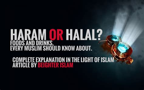 HALAL & HARAM OF FOOD & DRINKS - Brighter Islam-Recite Quran,Hadith's ...