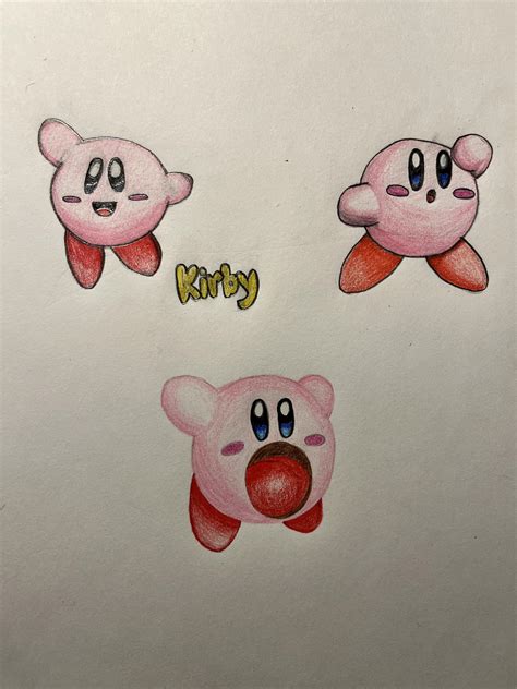 Kirby Drawing Progression Rkirby