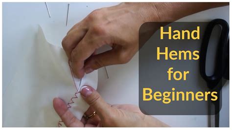 How To Hand Hem Using A Blind Hemming Stitch On Jersey Sewing