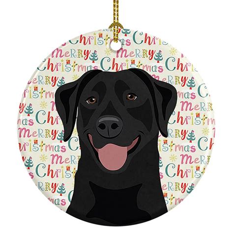 Black Lab Ornament – Merry Christmas | DogShoppe.net