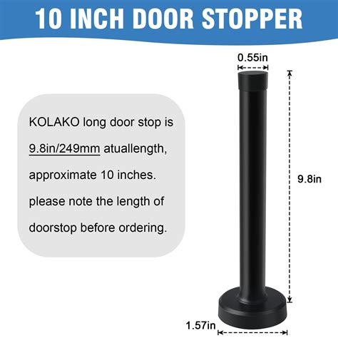 Snapklik Kolako Door Stop Long Door Stopper Inch Wall Mounted