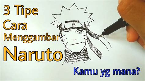 Cara Menggambar Naruto Mudah - Mengggambar dan Mewarnai 💕💕