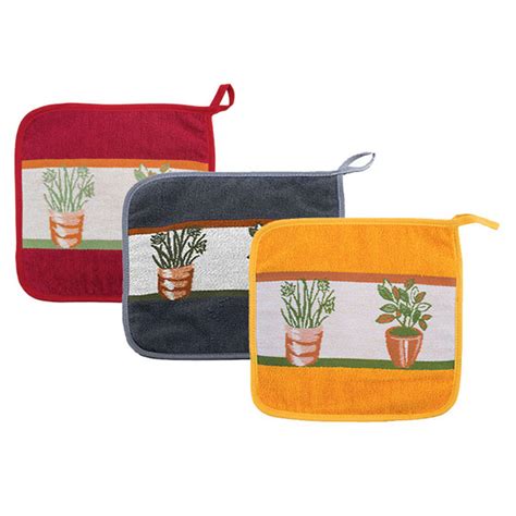 Potted Plants Provence Dish Towel Series Jan De Luz Linens