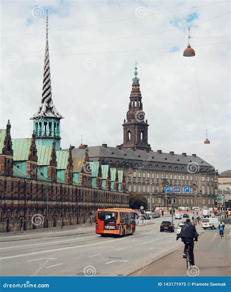 The City of Copenhagen, City Centre and Life Style of People Editorial
