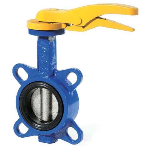 JV100003 Ductile Iron Wafer Butterfly Valve NBR Lined Wixted