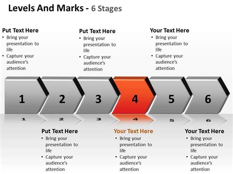 levels  marks  stages  powerpoint design template sample